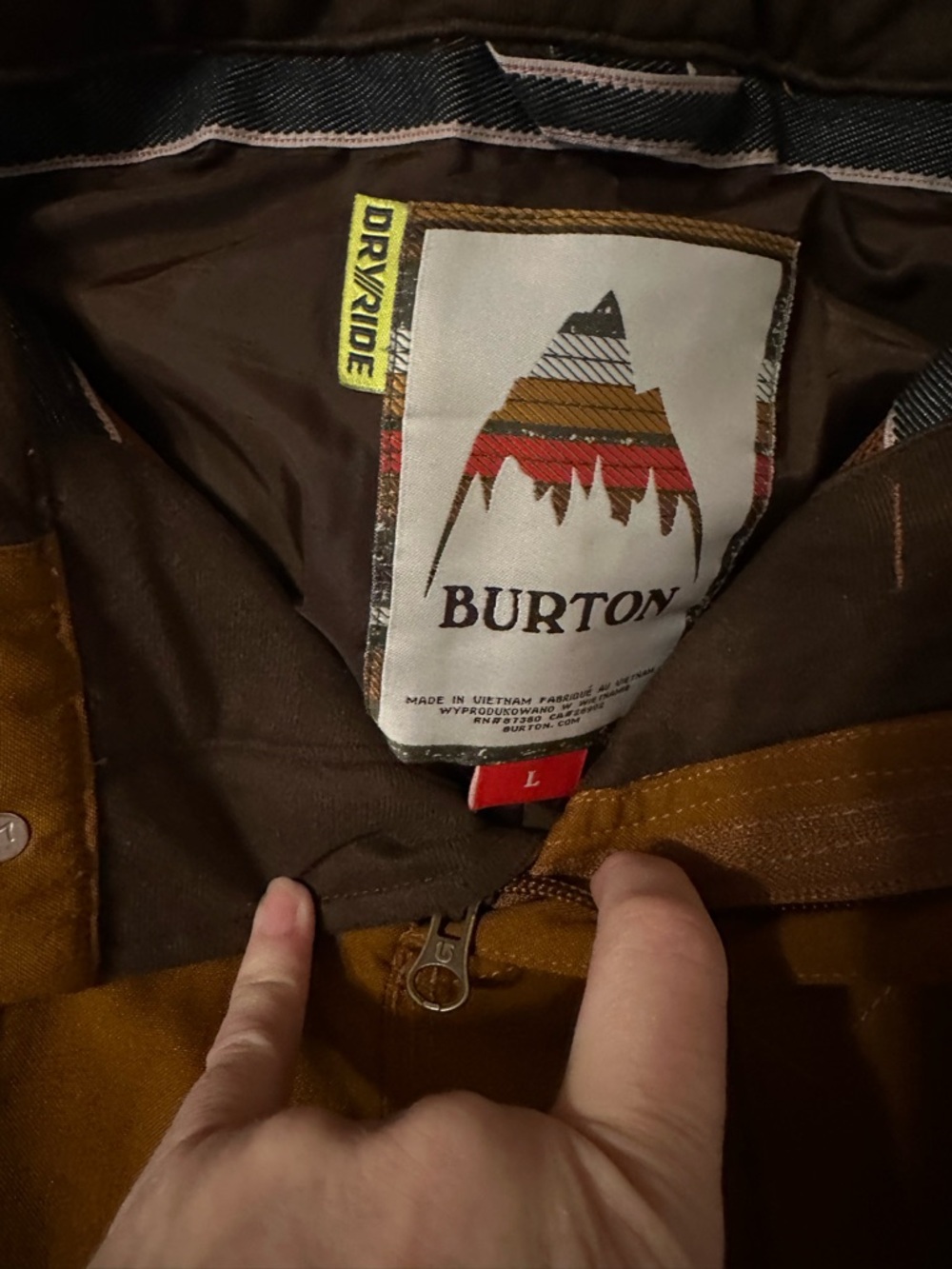 Burton Rust Brown Snowboard Pants